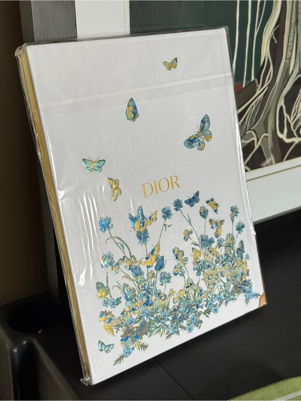 NEW DIOR AROUND THE WORLD NOTEBOOK BLUE GREEN